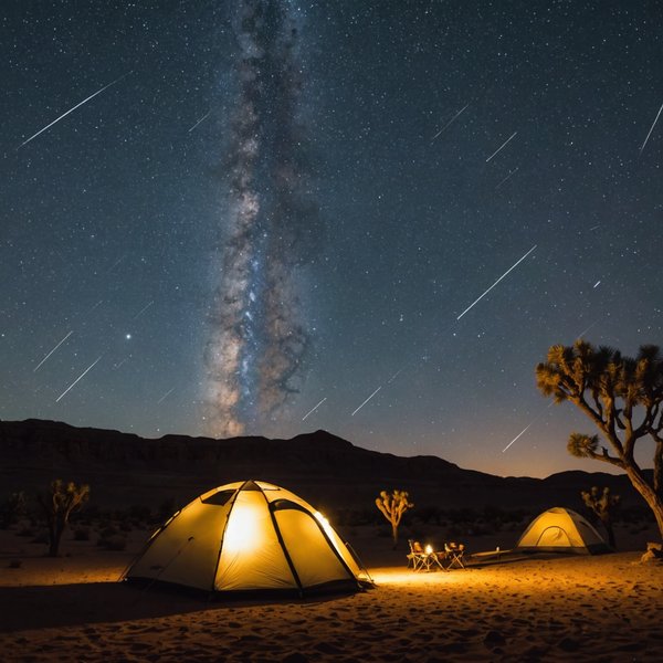 Quelles sont les meilleures techniques pour observer les étoiles filantes en camping en région désertique?